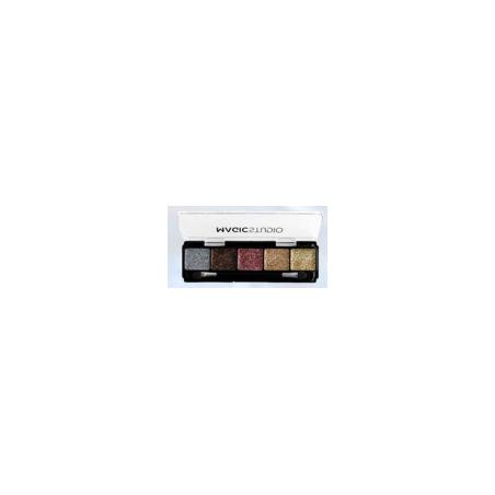 Palette 5 fards pailletés avec estompe | ESTHE'pro Diffusion