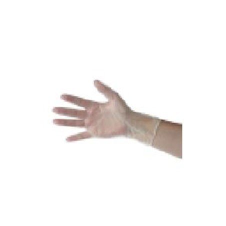 Gants vinyle blancs poudrés 6/7