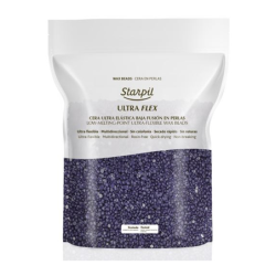 Cire ultraflex starpil pastilles mauves texture crémeuse