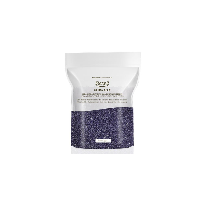 Cire ultraflex starpil pastilles mauves texture crémeuse