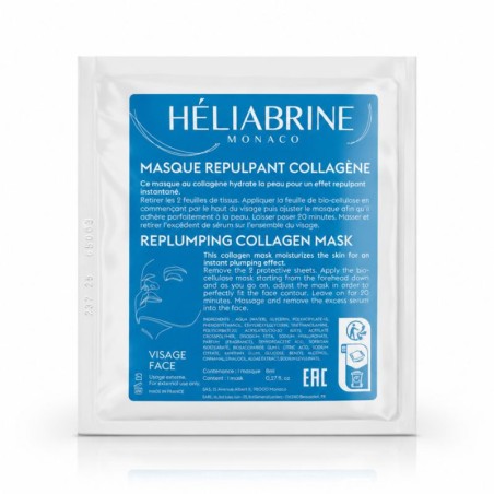Masque Bio-Cellulose Repulpant au Collagène Marin | ESTHE PRO DIFFUSION