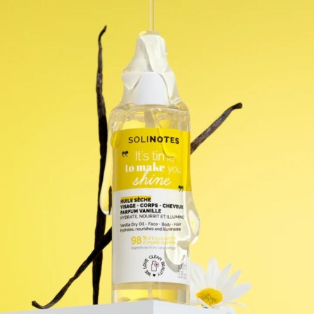 SOLINOTES Huile Sèche Vanille 100 ml - Peau & cheveux | ESTHE PRO DIFFUSION